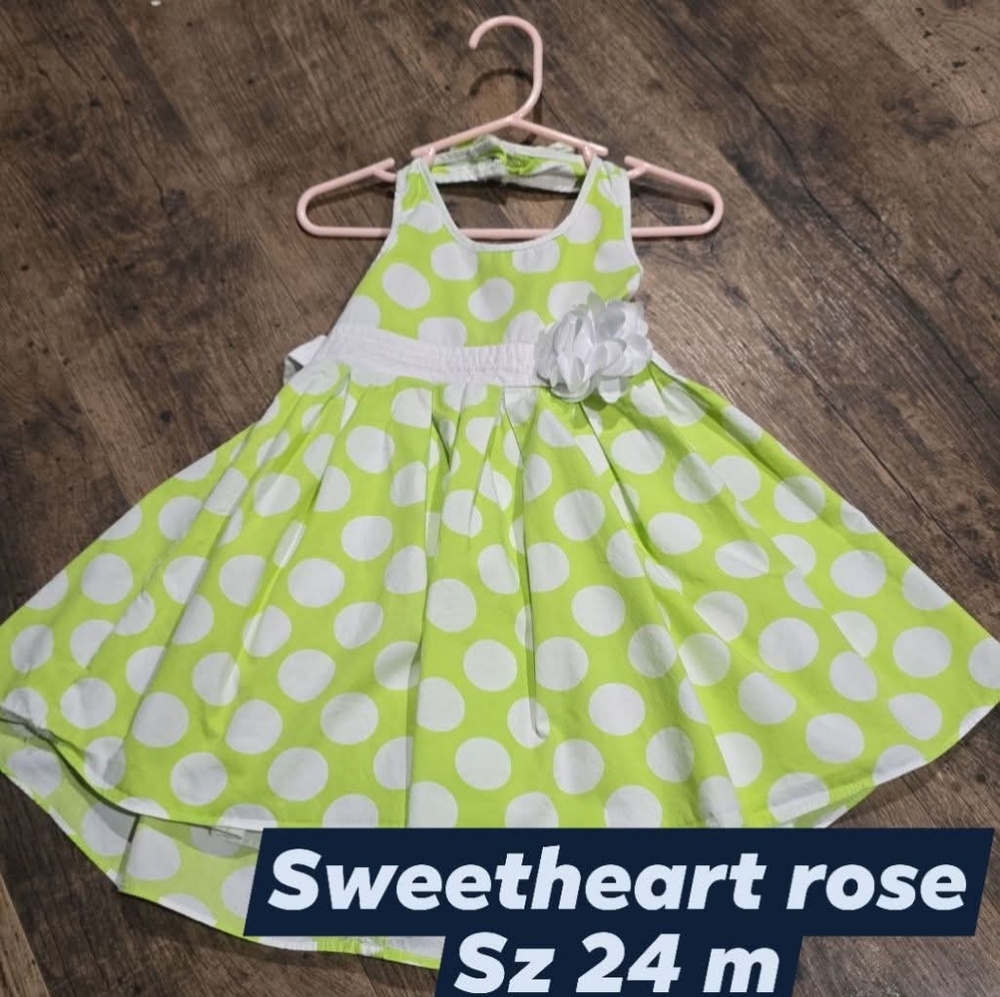 Sweetheart rose baby girl dress sz 24 months